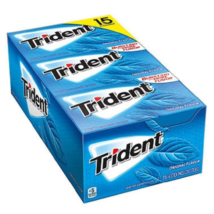 Trident Original Sugar Free Gum | SweetServices.com Online Bulk Candy Store